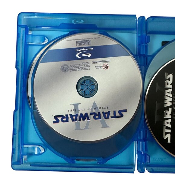 Star Wars Original Trilogy Blu Ray DVD Set 6 Discs A New Hope Empire Returns - Picture 5 of 12